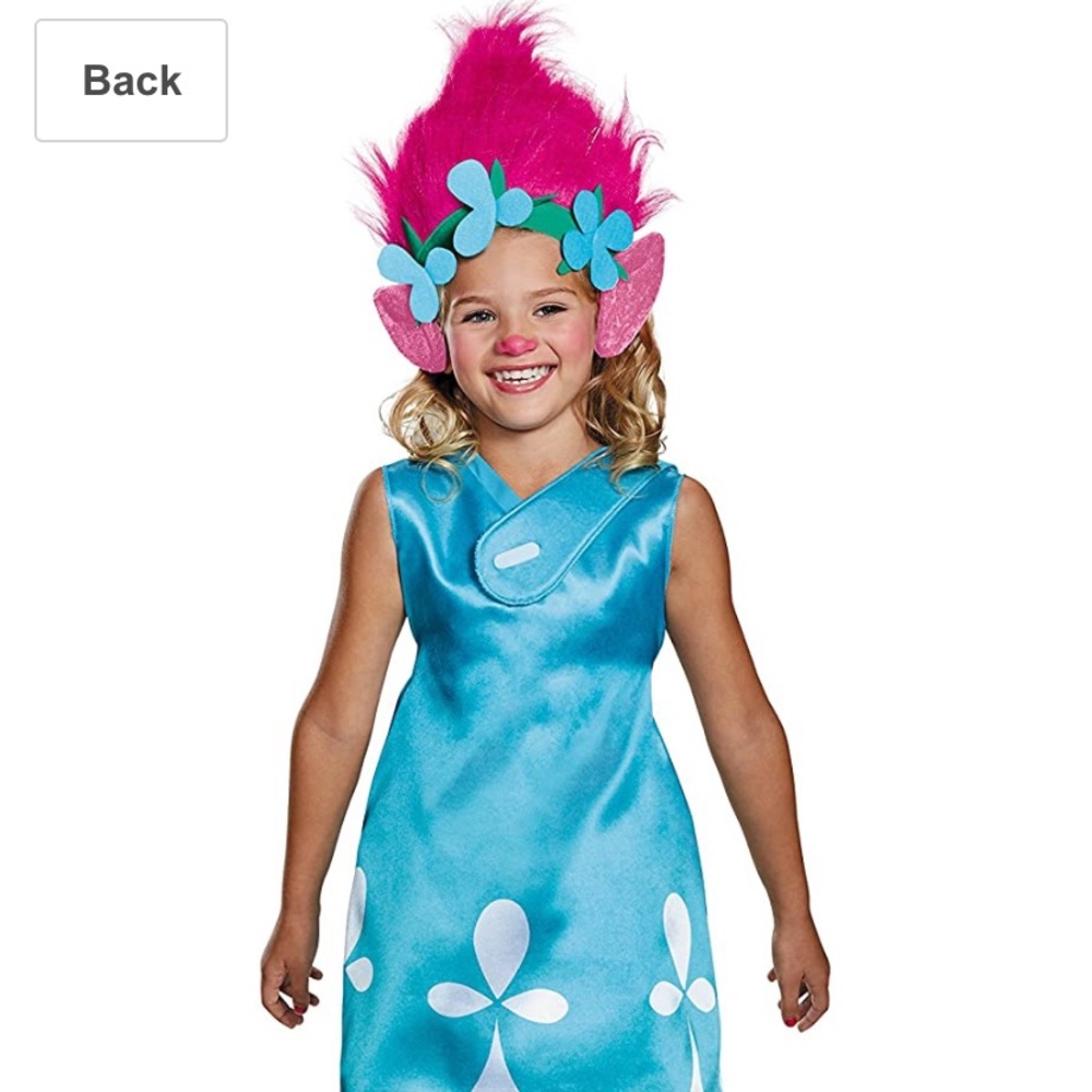 Trolls Poppy Costume NWT sz M (7-8)